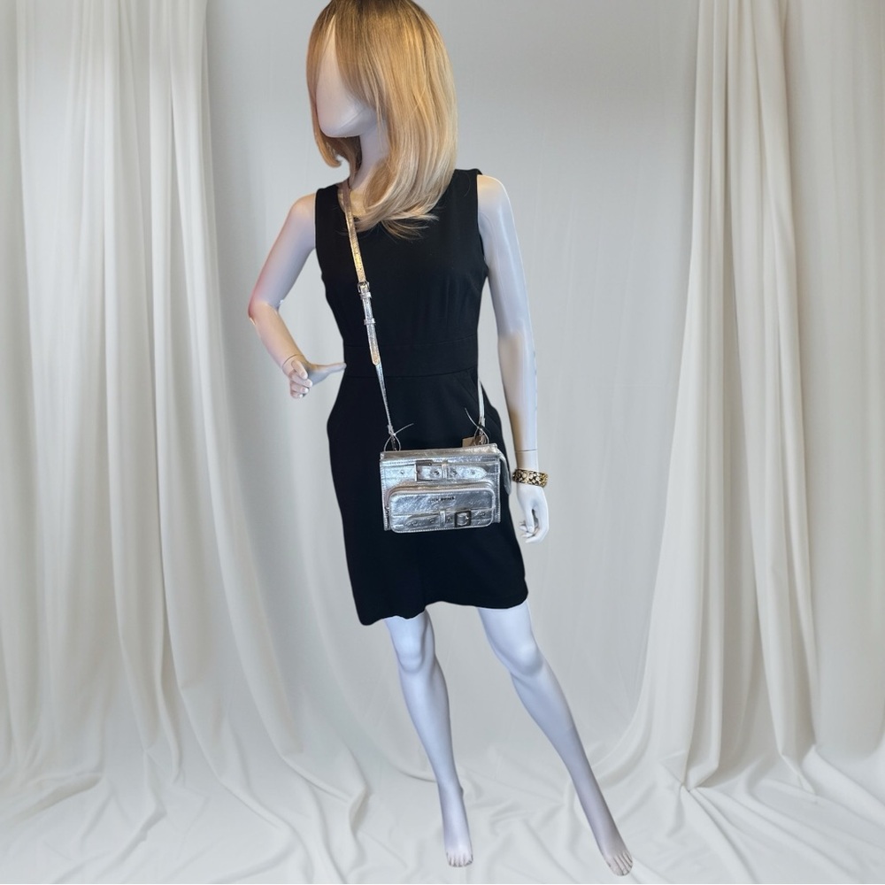 Steve Madden Metallic Silver Crossbody Bag NWT - Picture 7 of 7
